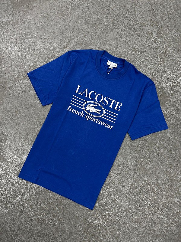 CAMISETA LACOSTE FRENCH SPORTSWEAR AZUL