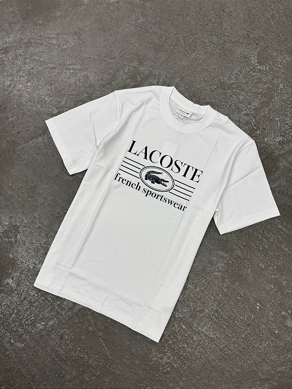 CAMISETA LACOSTE FRENCH SPORTSWEAR BRANCA