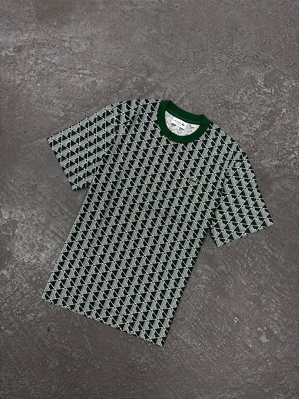 Camiseta Lacoste de Malha com Monograma
