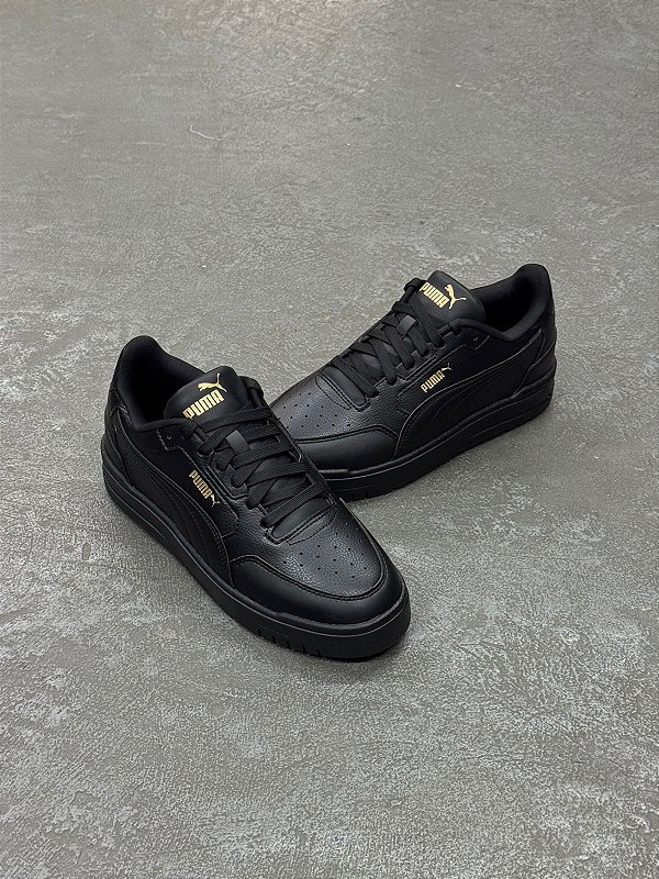 Tênis Puma Shuffle Downtown Sneakers Unisex (Black/Gold)