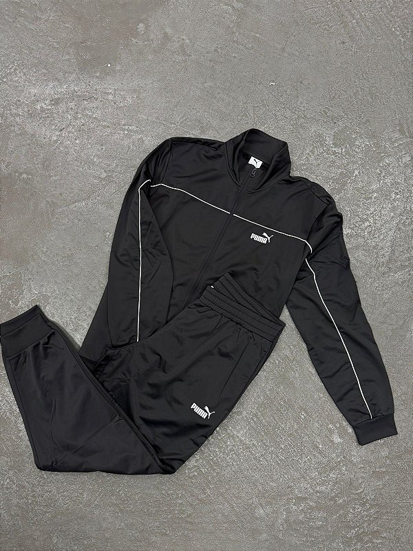 Conjunto Puma Poly Piping Preta