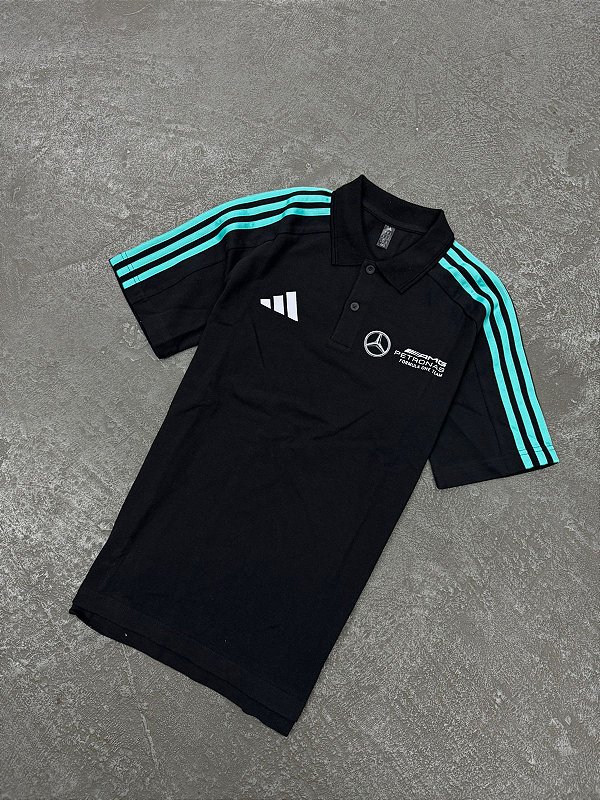 Polo Adidas Mercedes DNA Graphic Tee Preta