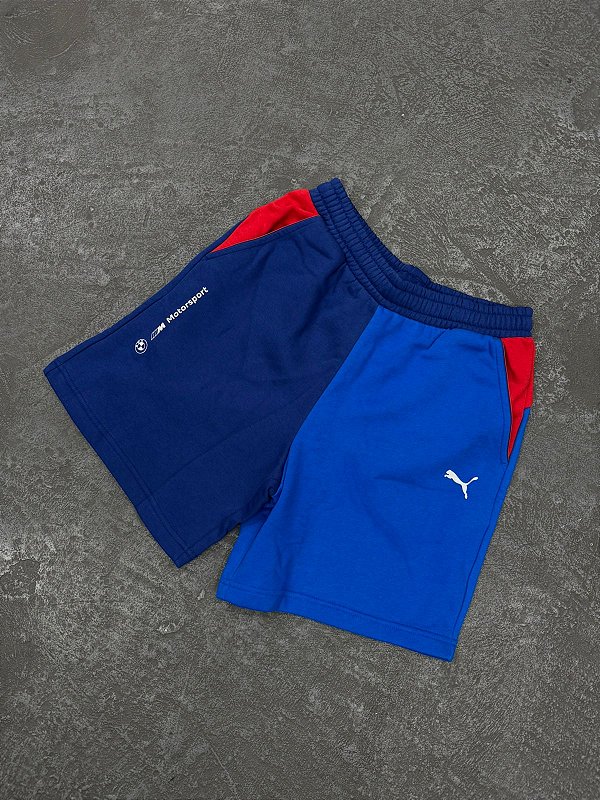 Bermuda Puma BMW MMS ESS (Azul Royal/Vermelho)