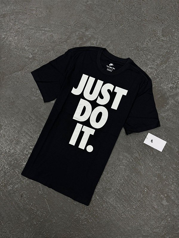 CAMISETA NIKE M NSW TEE JUST DO IT FS PRETA