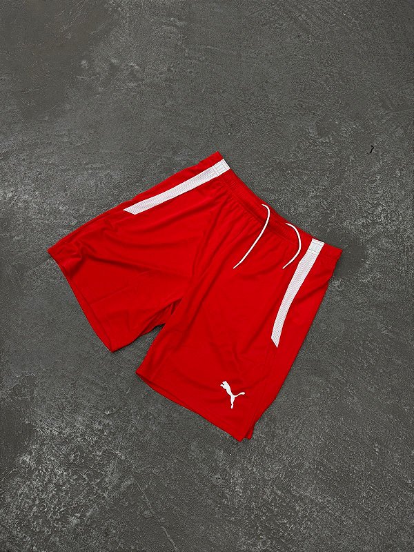 SHORT PUMA TEAMRISE JERSEY VERMELHO