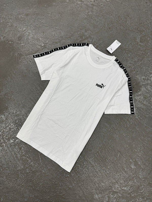 Camiseta Puma Essentials Tape Tee Branca