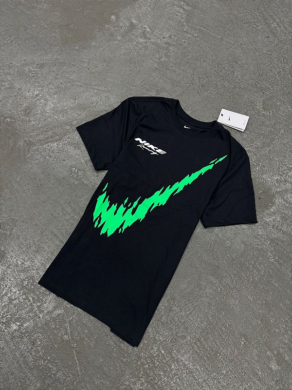 Camiseta Nike De Corrida Dry Fit Preto