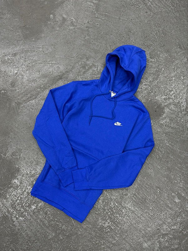 Moletom Nike Club Fleece Masculino - Azul Royal