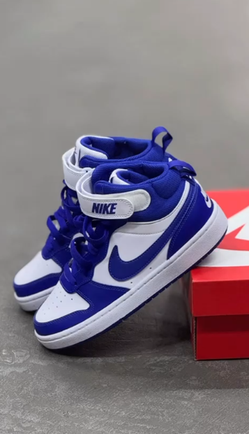 Tênis Nike Court Borough Mid 2 (Azul/Branco)