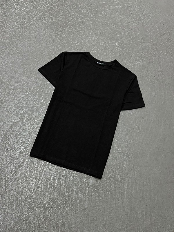 Camiseta Ermek Slim Fit Basic (Preta)