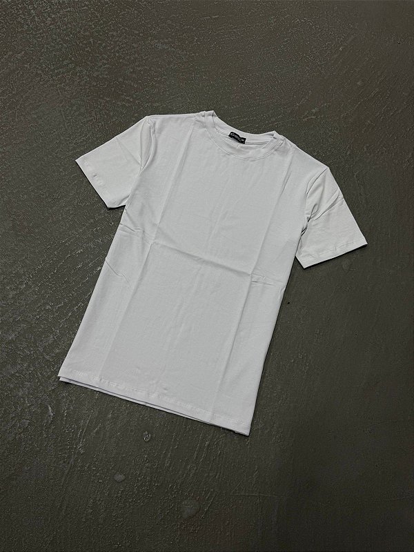 Camiseta Ermek Slim Fit Basic ( Branca )