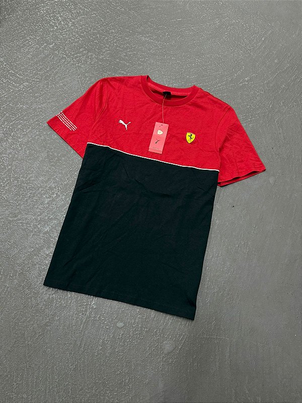 Camiseta Puma Ferrari Race SDS Tee (Vermelha/Preta)
