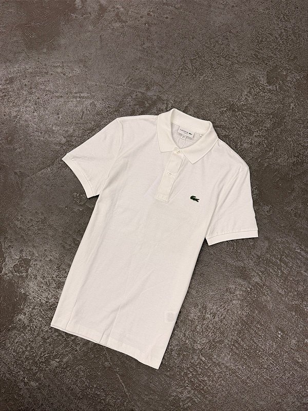 POLO LACOSTE REGULAR FIT ( BRANCA )