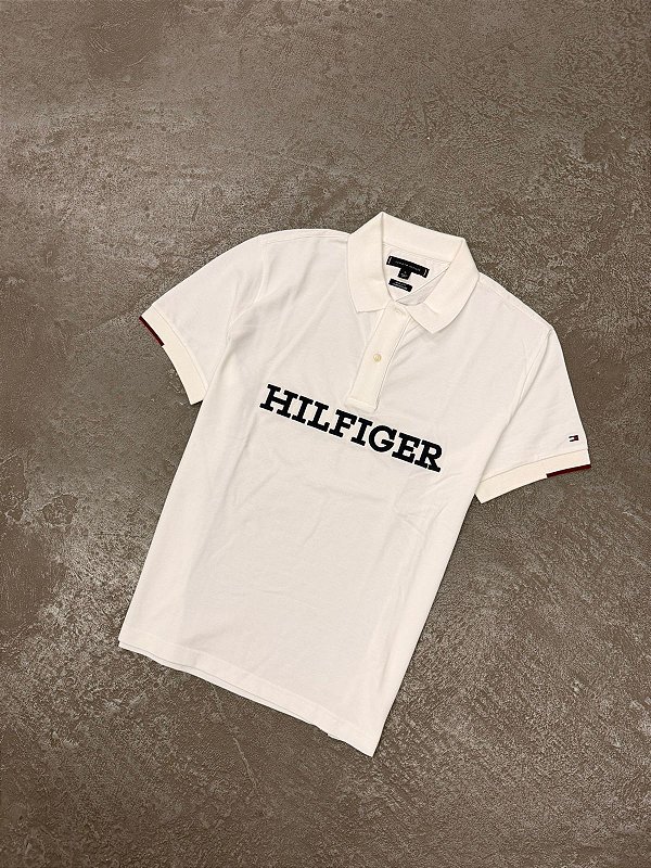 Polo Tommy Hilfiger Americana Letreiro (Branca)