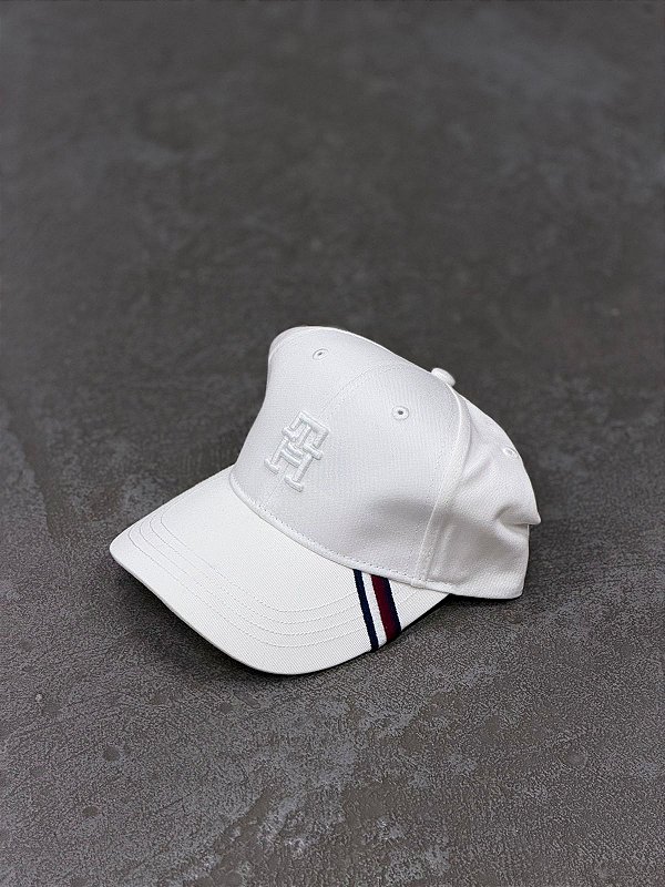 Boné Tommy Hilfiger Emblema Branco