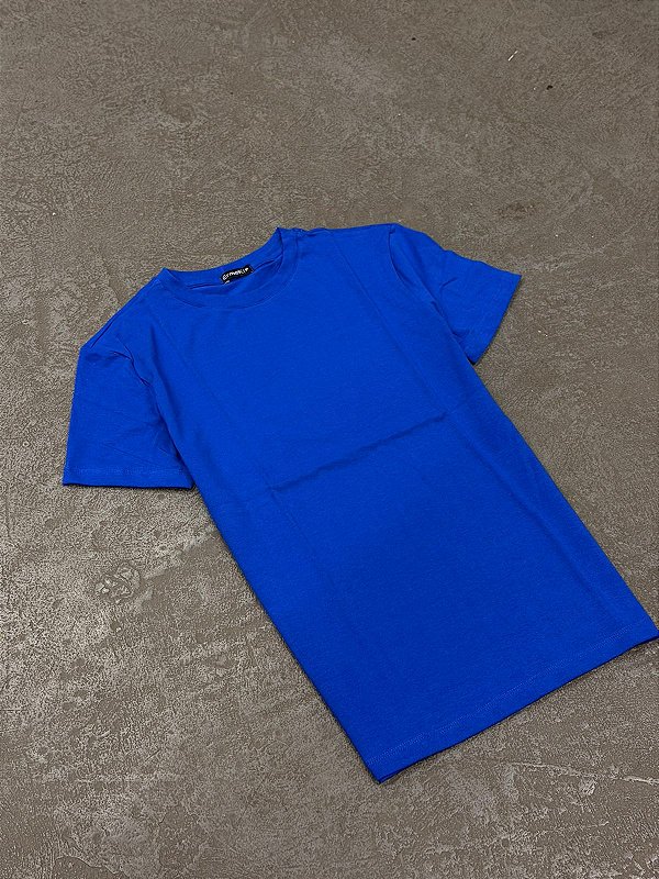 Camiseta Ermek Slim Fit Basic ( Azul Royal )