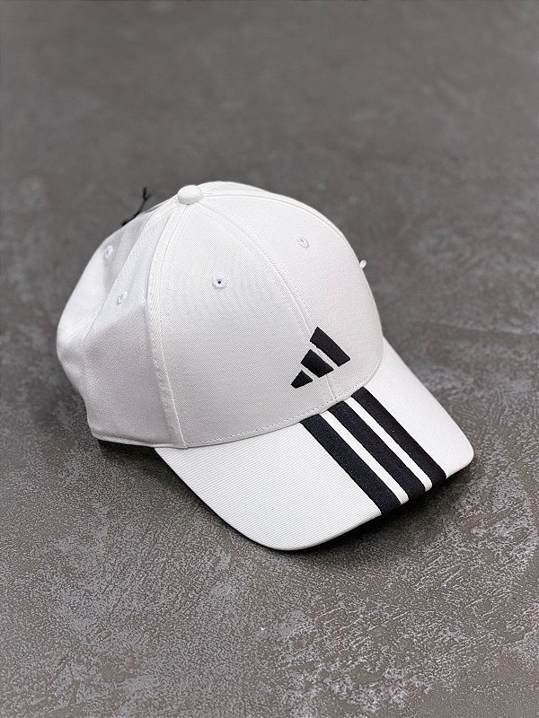 Boné Adidas Baseball Três Listras New Logo (Branca)