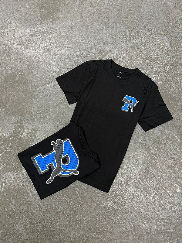 Camiseta Puma Graphic Varsity Tee (Preta)