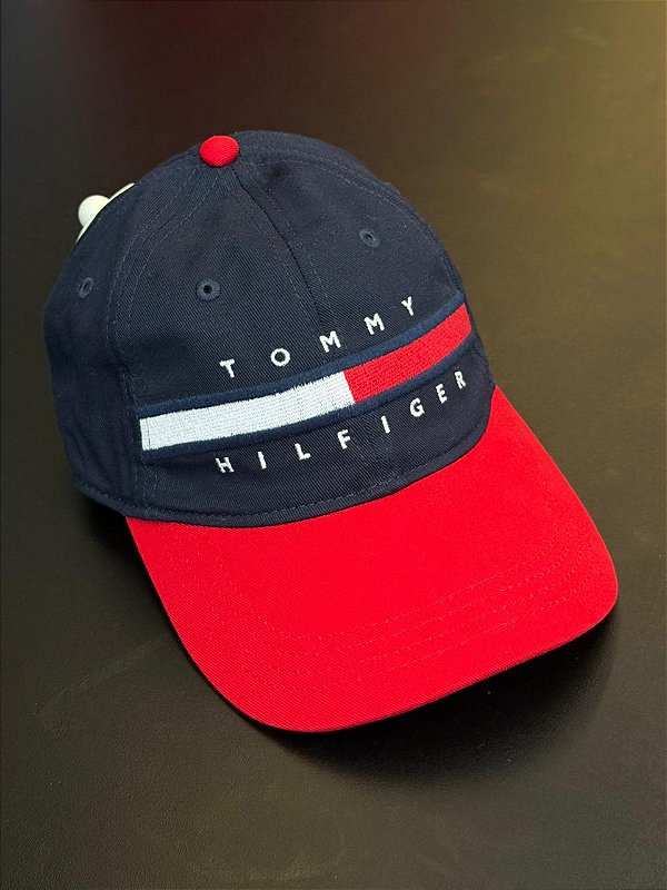 Boné Tommy Hilfiger  Beisebol  Avery (Azul Marinho/Vermelho)