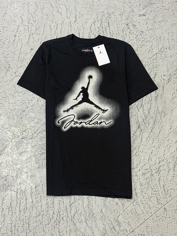 Camiseta Jordan Flight MVP Jumpman Crew (Preta)