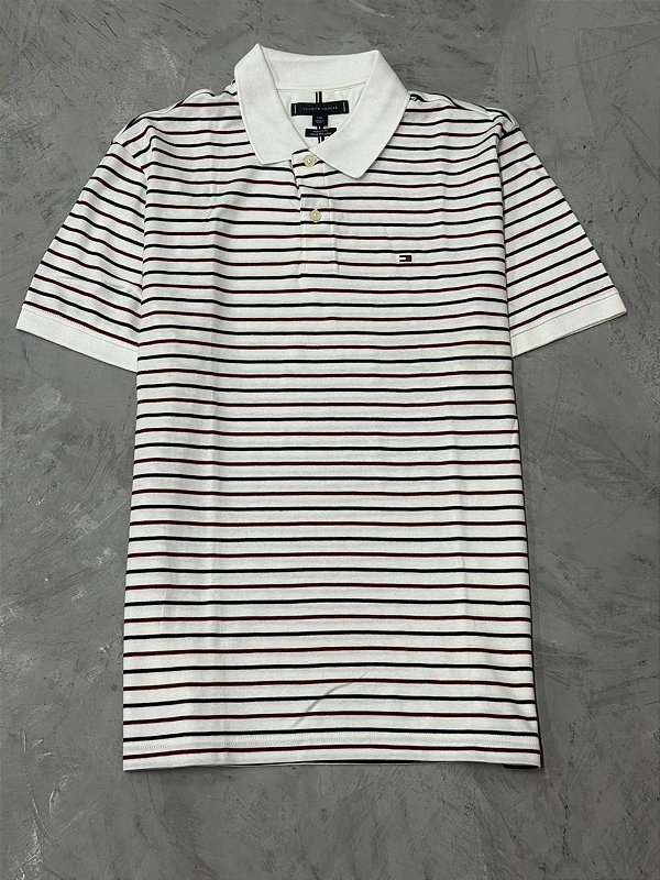 Polo Tommy Hilfiger 291 Listrada em Algodão
