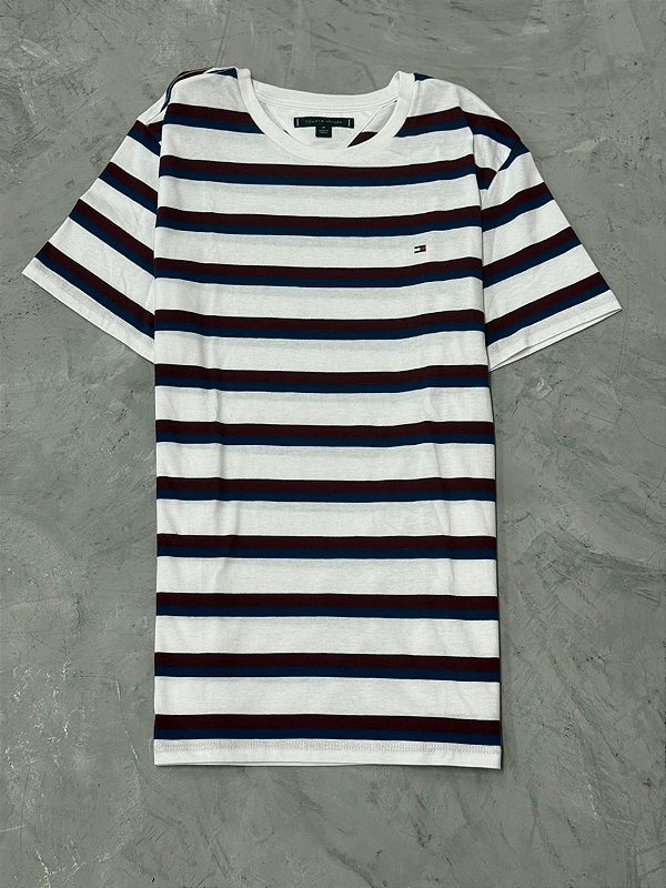 Camiseta Tommy Hilfiger Listrada Stripe Everyday