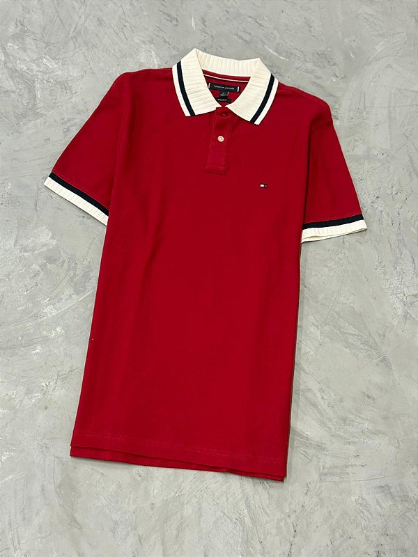 Polo Tommy Hilfiger Tricot (Vermelha)