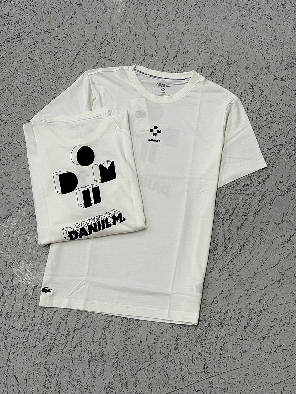 Camiseta Lacoste Ultra Dry Tennis X Daniil Medvedev (Branca)