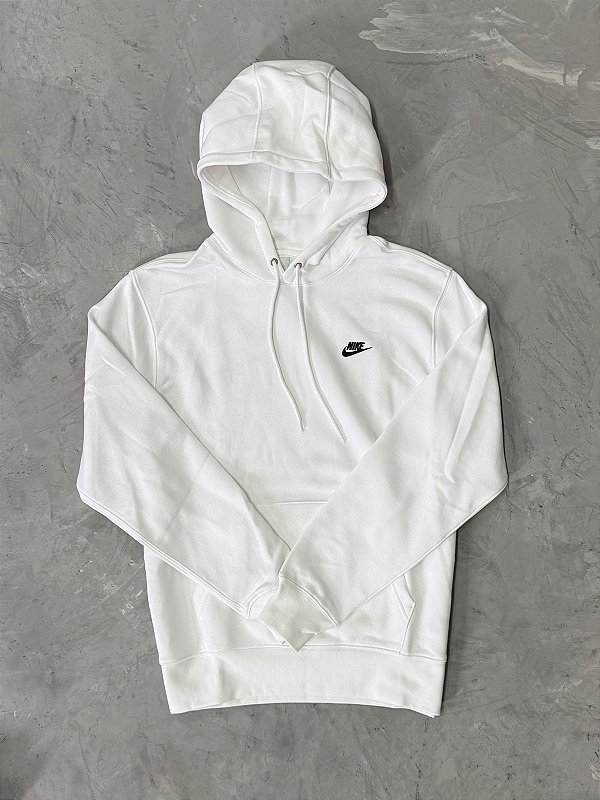 Moletom  Nike Club Fleece (Branco)