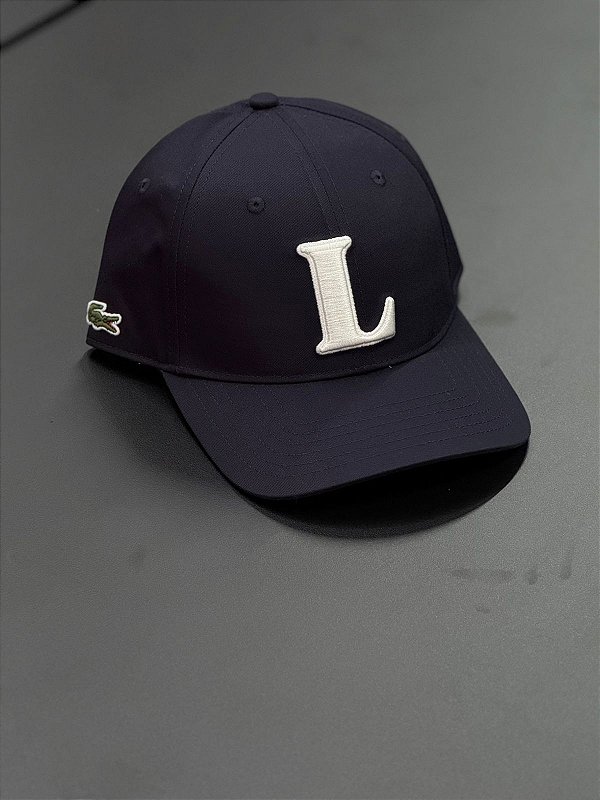 Boné Lacoste de Beisebol com Bordado 3D (Azul Marinho)