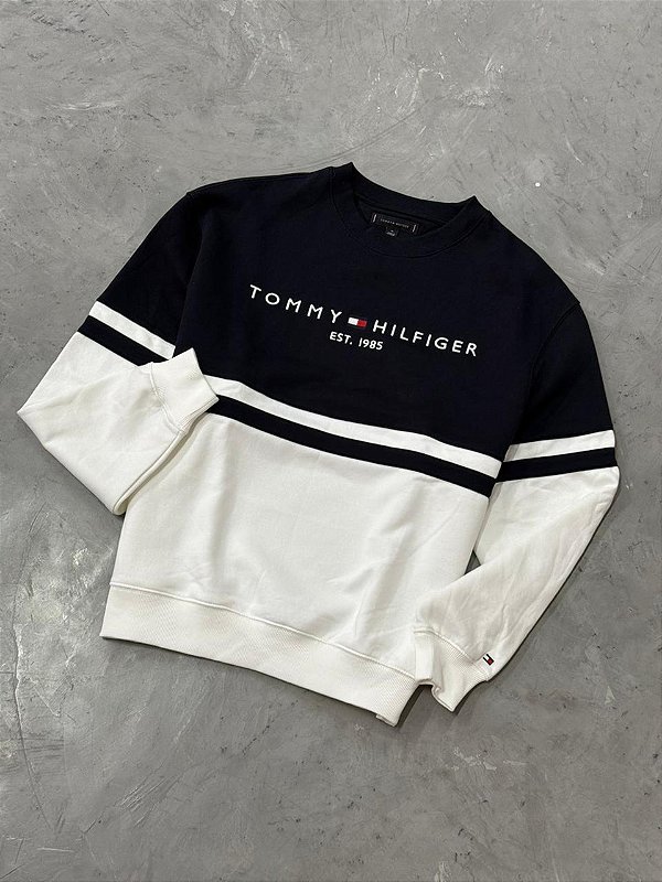 MOLETOM TOMMY HILFIGER GOLA CARECA