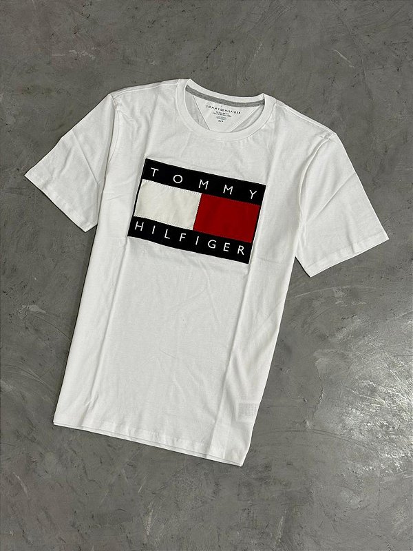 Camiseta Tommy Hilfiger Big Flag Logo (Branca)