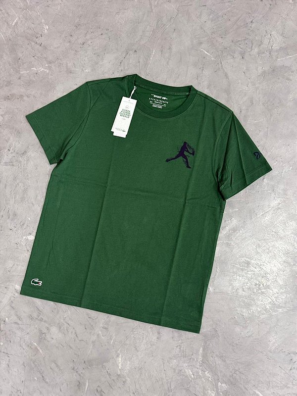 Camiseta Lacoste Tennis x Novak Djokovic (Verde Exército)