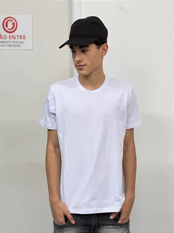 CAMISETA LISA PADRÃO ZARA OFICIAL BRANCA