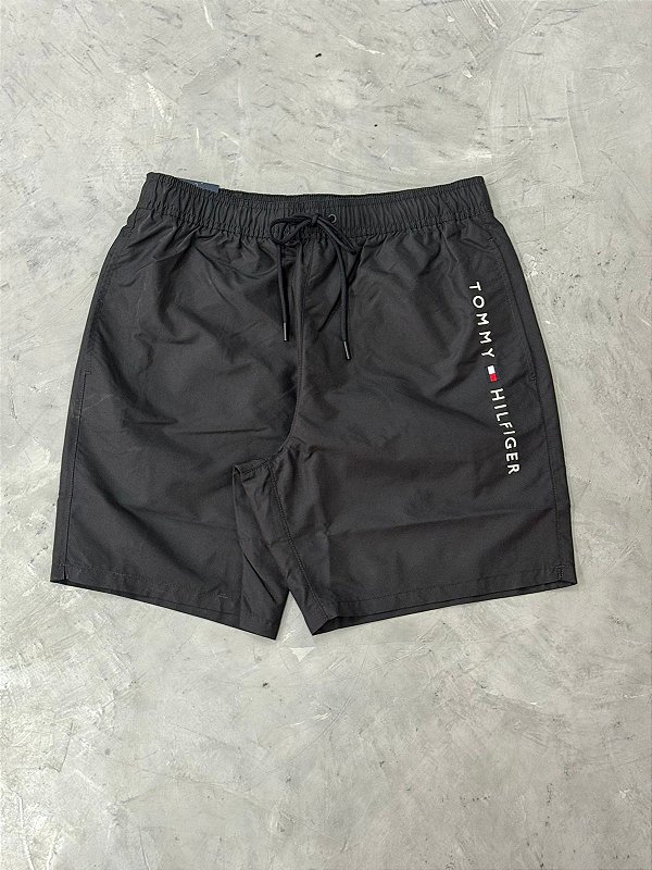 SHORT TOMMY HILFIGER AMERICANO PRETO