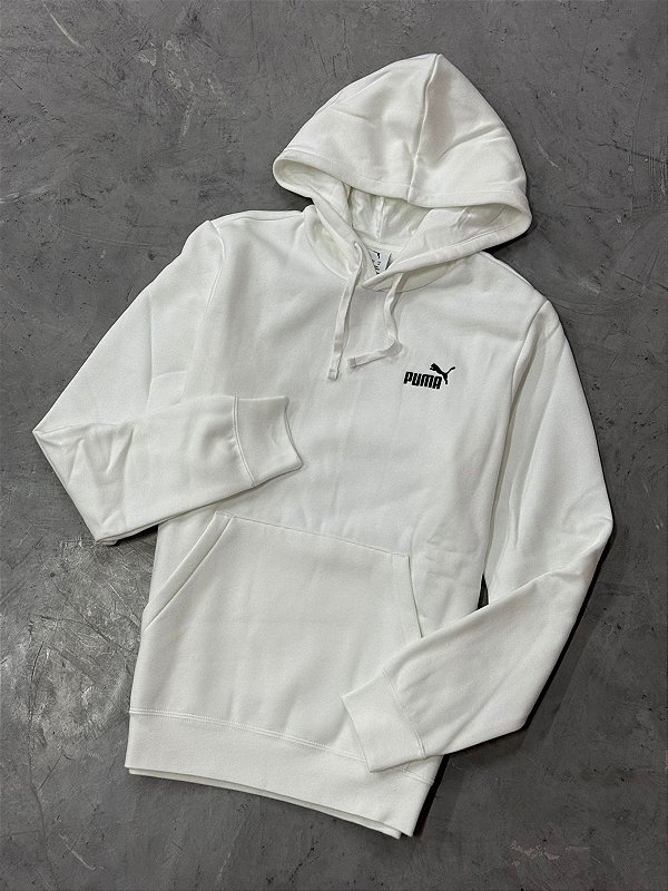 MOLETOM PUMA LOGO BORDADO BRANCO