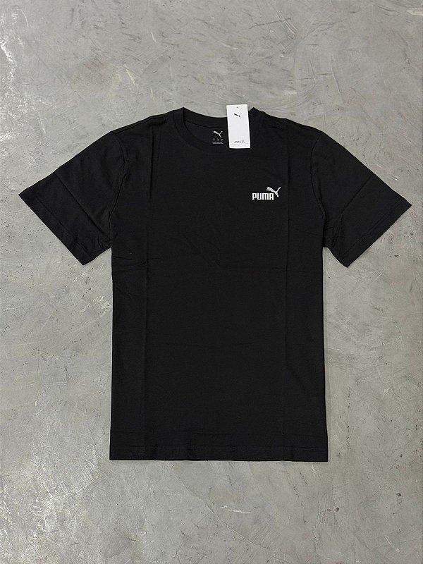 CAMISETA PUMA ICON BORDADO PRETA