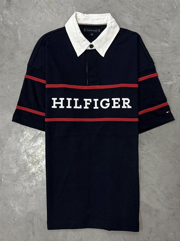 POLO TOMMY HILFIGER AZUL (XM07695-400)