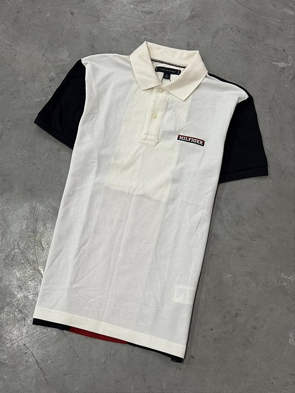 POLO TOMMY HILFIGER BANDEIRÃO (BRANCA)