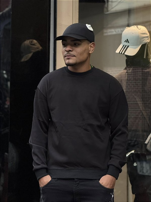 SUÉTER PADRÃO ZARA FLANELADO (PRETO)
