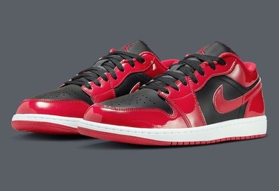 Air Jordan 1 Low SE "Patent Varsity Red Black"