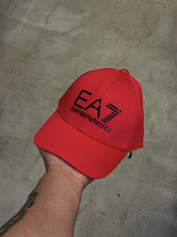 Boné EA7 Empório Armani Vermelho