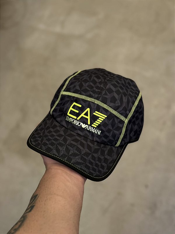 Boné EA7 Empório Armani Sport Preto\Verde