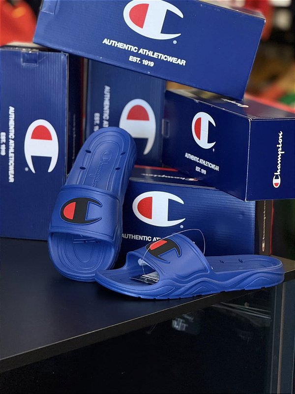Slide Champion Nuvem Hydro (Azul Royal)