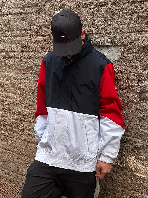 Jaqueta Tommy Velejador Americano 2026 (Branco/Vermelho/Azul)