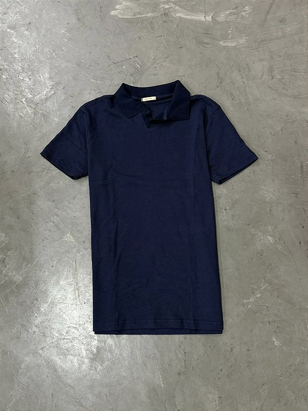 Polo Dom Royale Tricot (Azul Marinho)