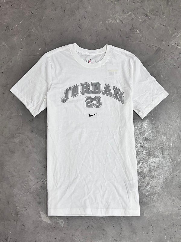 Camiseta Jordan 23 Craquelado Branca