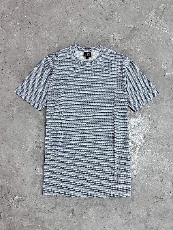 Camiseta AX Armani Monogromatica Azul