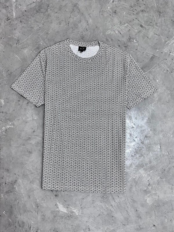 Camiseta AX Armani entrelaçado Branca
