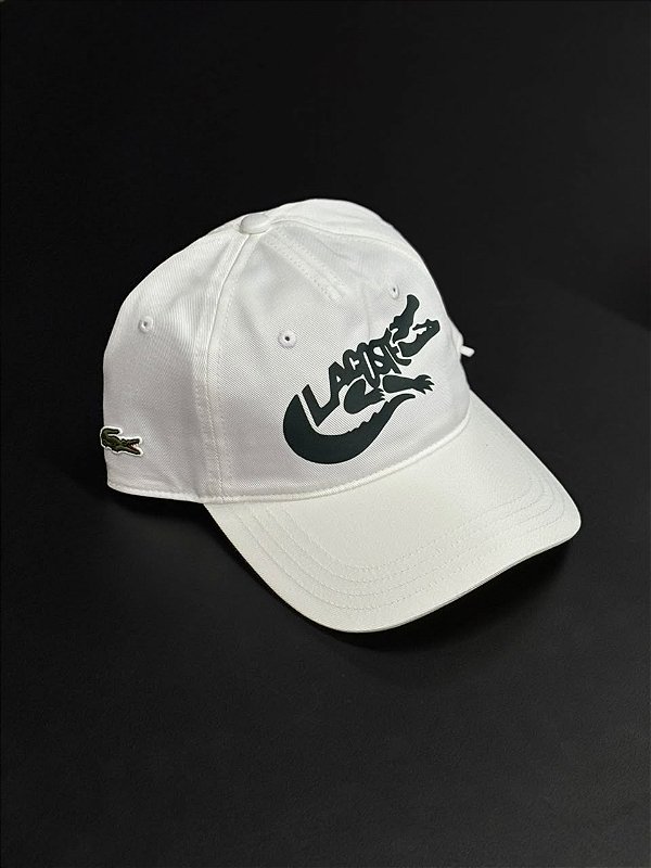 Boné Lacoste Legends Branco (Logo Verde)
